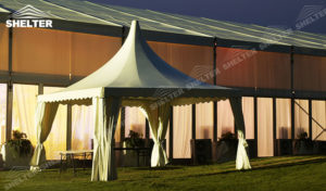 SHELTER Pagoda Tent - Top Marquee - Chinese Hat Tents - Pinnacle Marquees -1