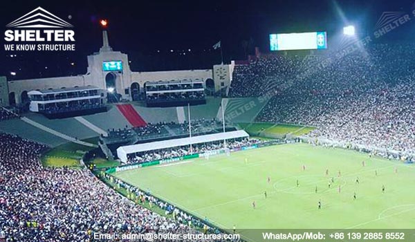 2-level-structures-Double-decker-tents-to-build-temporary-vip-suites-for-international-champions-cup-2017-at-Los-Angeles-Memorial-Coliseum-Shelter-Tent-4